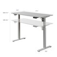 thumbnail image 7 of 55" K304 Electric Height Adjustable Standing Desk, White, 7 of 7