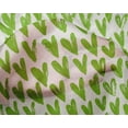 thumbnail image 5 of oneOone Silk Tabby Green Fabric Valentine Heart Craft Projects Decor Fabric Printed By The Yard 42 Inch Wide, 5 of 5