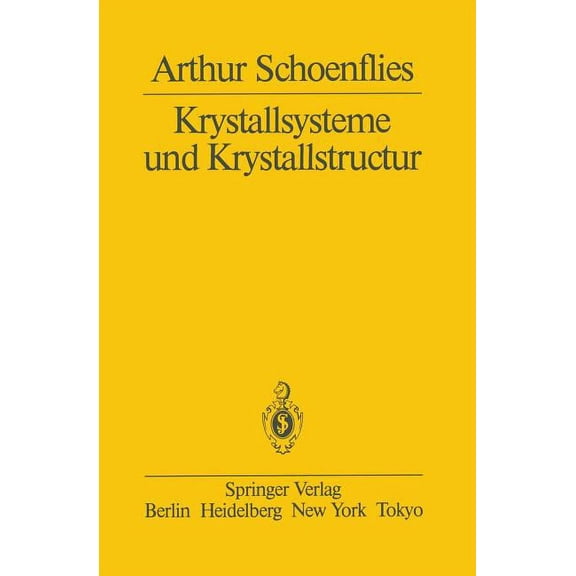 Krystallsysteme Und Krystallstructur, (Paperback)