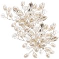 thumbnail image 1 of Shisuyan Attach On Pumps Heels Shoe Clips Beige Metal 2Pcs 2.4X2X0.4In, 1 of 9