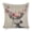 Deer flowers 1, variant on Buttons flowers kitsch Linen toss pillowcase Decoration pillowcase Gift preferred 18x18" Cushion cover 1 set Sofa pillowcase Sofa bedroom living room car