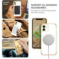 thumbnail image 3 of ZUKKASHAN Case for iPhone 12 Case [Compatible with mag-safe] Luxury Gold Heart Design Slim Shockproof Soft TPU Cover for Girls Women Men,Protective Magnetic Phone Case for iPhone 12, 3 of 5