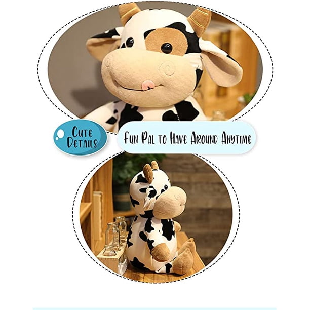 Luiuiu Squishies Vache des Highlands, Balle Anti-Stress Sensorielle à Remontée Lente pour Soulager l'Anxiété, Cadeau de Panier de Pâques pour Amoureux des Vaches (Couleur Aléatoire