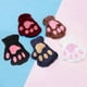thumbnail image 2 of Cute for Cat Paw Gloves Kawaii Bear Claw Cosplay Faux Fur Plush Fingerless Mittens with Hanging String for Girls Women, 2 of 3