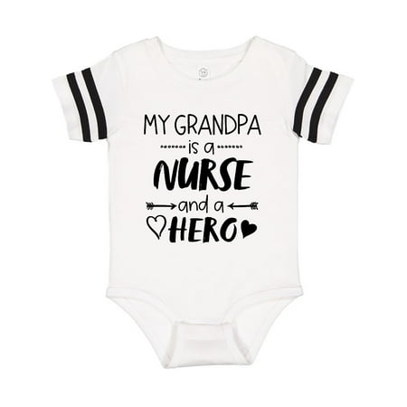 

Inktastic My Grandpa is a Nurse and a Hero Gift Baby Boy or Baby Girl Bodysuit