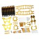 thumbnail image 1 of actualizar piezas Piezas De Coche RC 1/10 Kit De Piezas Para Camión Eléctrico HSP Unlimited 94111/94108 Dorado oro Magideal actualizar piezas, 1 of 3