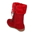 thumbnail image 3 of New Girls Faux Suede Lace Up Faux Fur Cuffed Winter Boot - 18068 By Jelly Beans, 3 of 5