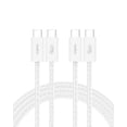 thumbnail image 1 of Cable USB C a USB C, paquete de 2 unidades, Belkin, 2 m, 240 W, blanco, 1 of 9