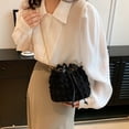 thumbnail image 4 of Jiibva Drawstring Bucket Bag Fashion Bucket Bags for Women, Drawstring Shoulder Bags, Crossbody Bag Elegant Tote Bag with Chain for Date, 4 of 7