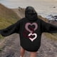 thumbnail image 2 of WILLBEST Sudadera Deportiva para Mujer, Estilo Casual, Ideal para El Día de San Valentín Sudadera con Capucha Estampada, Estilo Holgado Mediana, 2 of 4