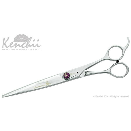 UPC: 0633726086302 | KENCHII Scorpion KESC8C Level-1 8 Inch Curved Even Handle Scissor – Silver
