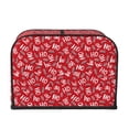 thumbnail image 2 of Lsque Hohoho3 Print 4 Slice Toaster Cover , Kitchen Appliance Dustproof Protector , Toaster Protector Dustproof Kitchen Appliance Cover, 2 of 7