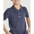 thumbnail image 5 of Real Essentials 3 Pack: Boys' Short Sleeve Jersey Cotton Polo Shirt - Uniform Performance (Ages 4-18), 5 of 6