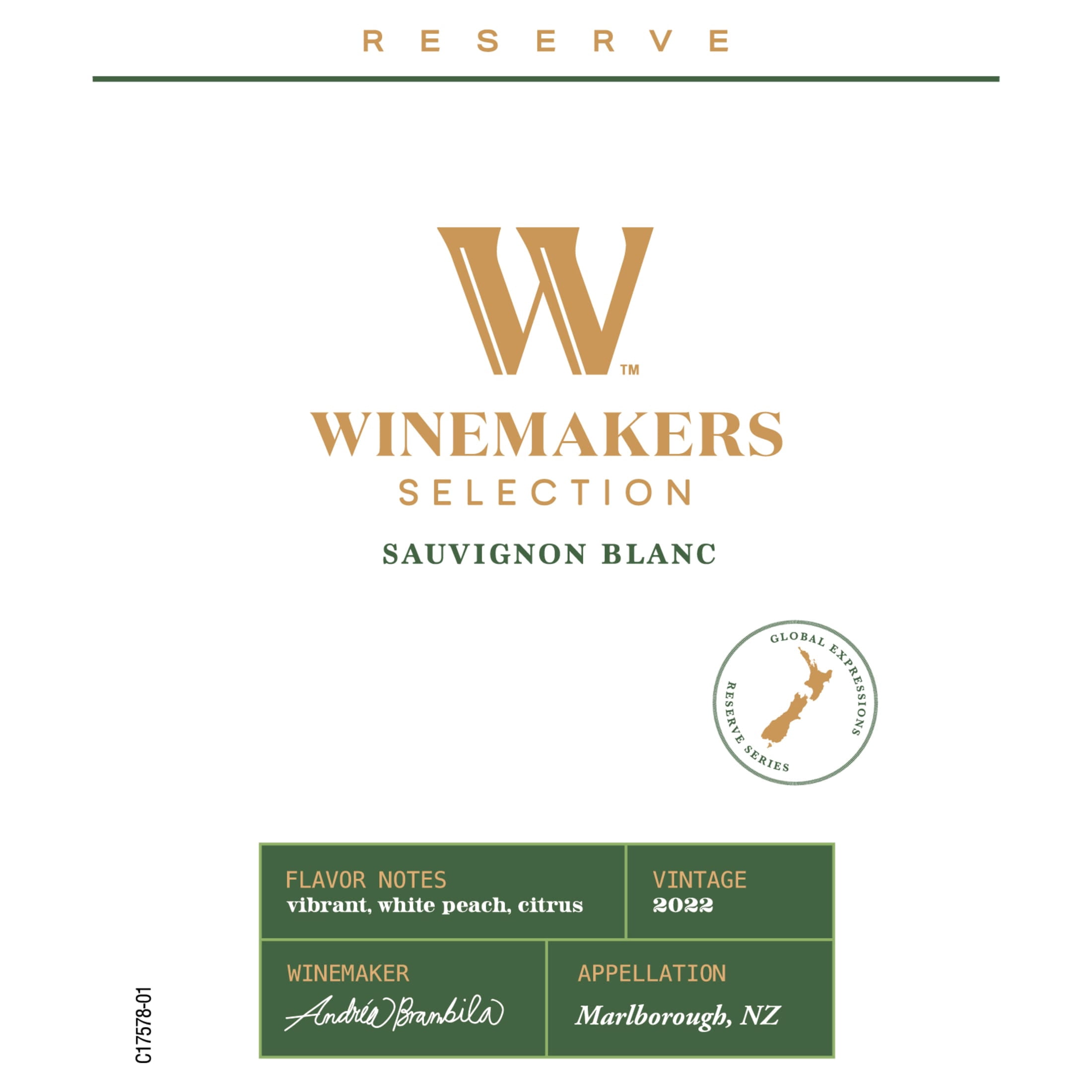 Winemakers Selection Sauvignon Blanc, White Wine, 750ml