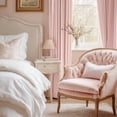 thumbnail image 4 of StangH Baby Pink Velvet Curtains 84 inches, Luxury Room Darkening Curtains for Bedroom, Living Room, Thermal Insulated Soft Window Drapes with Rod Pocket & Back Tab, W52 x L84 inches, 2 Panels, 4 of 9