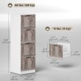 thumbnail image 3 of HOMCOM 4 Drawer File Cabinet with Lock Filing Cabinet for A4 Letter White, 3 of 10