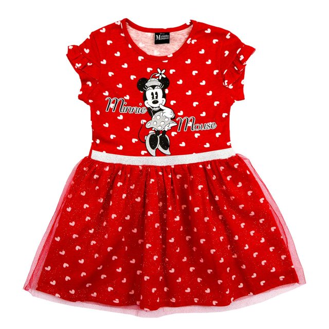 Vestido Disney Minnie Mouse Original Licencia Minnie Mouse rojo 6 Blip Kids K9848