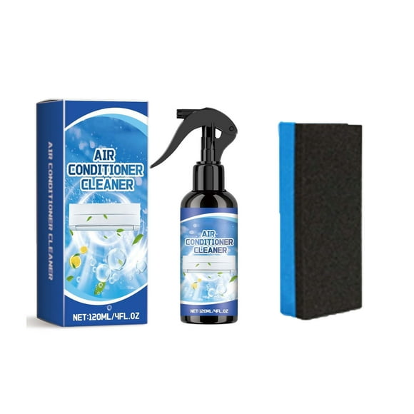 L-842 A Ac Cleaner 120Ml For Wall Mounted Air Conditioners Special Foam Stain Removal Cleaning Solution For Filters Radiators Easy To Use With Sponge Cloth Included