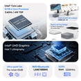 thumbnail image 4 of MOREFINE M8 N150 MINI PC WiFi 5 BT5.0 DDR4 32G 1TB NVME Windows11 Pro Mini computadora SSD de doble canal PC portátil para juegos, 4 of 5