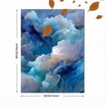 thumbnail image 3 of Abstract Blue Swirls Marble Gold Veins Canvas Print, Suitable for Living Room, Bedroom, Office, Hotel Lobby, Bathroom, 3 of 8