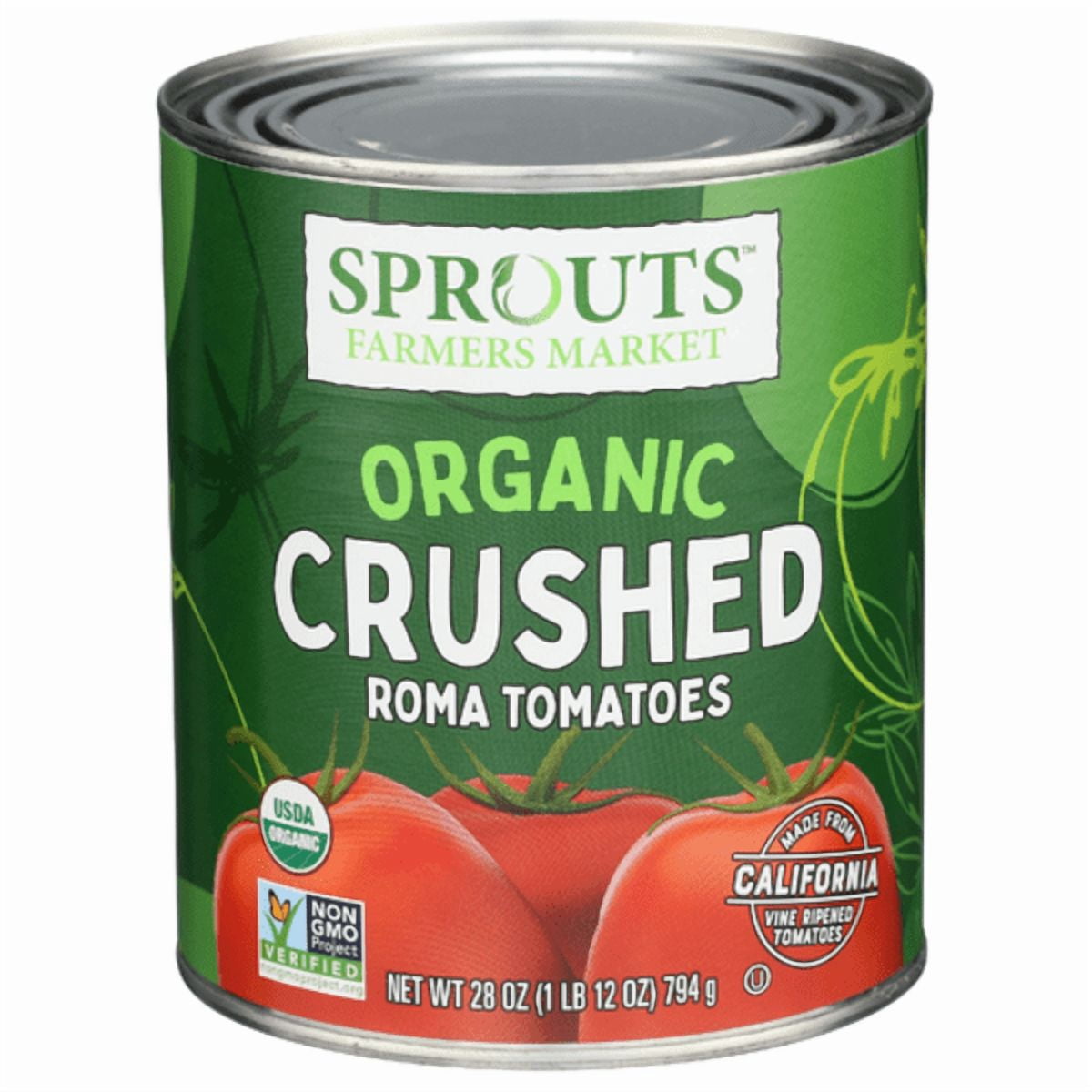 Sprouts Organic Crushed Tomatoes 28 oz (Pack of 3)