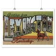 thumbnail image 2 of Greetings from Lexington, Kentucky, Vintage Halftone (9x12 Wall Art Print, Home Decor), 2 of 3