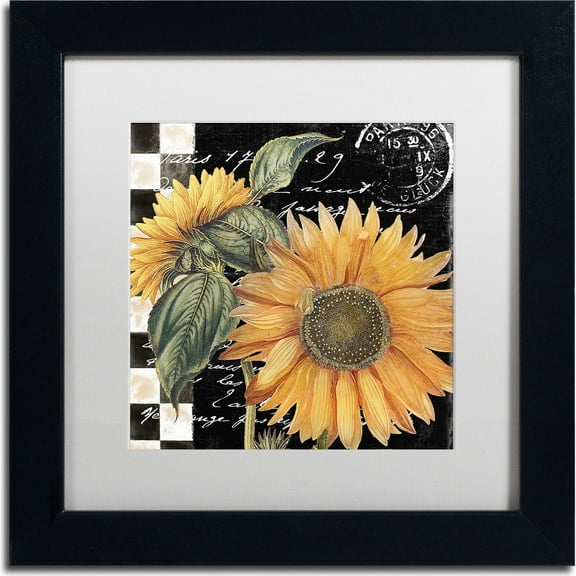 Trademark Fine Art "Late Summer II" Canvas Art by Color Bakery, White Matte, Black Frame