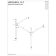 thumbnail image 6 of Kingston Brass VPB2818330 Stainless Steel Console Sink Legs in Matte Black, 6 of 7