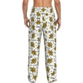 thumbnail image 3 of Xecao Hohey Bee Golden2 Men's Straight Lounge Pajama Pants: The Ultimate in Comfortable Sleepwear, 3 of 9