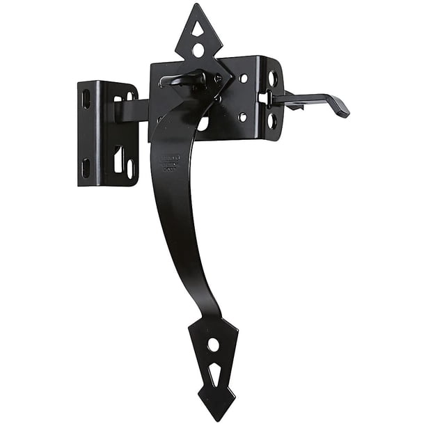 Cierre con forma de pulgar con cierre tipo pulgar National Hardware, resistente, negro