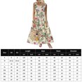 thumbnail image 4 of Vestido Sin Mangas Vestidos de playa de verano Vestidos sueltos con estampado floral de moda para el trabajo (Púrpura XL) Ygjytge para Mujer Púrpura T S, 4 of 9