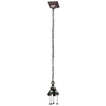 Meyda Tiffany - 17330 - Four Light Hanging Fixture - Pullchain Hanging Fixture - Mahogany Bronze