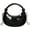 Black, variant on Women's Crescent Shoulder Bags, Fashion Mini Crossbody Bags, Women's Knot Handbags