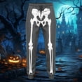 thumbnail image 2 of Bainana Boys Halloween Sweatpants Skeleton Print Elastic Waist Taper Leg Jogger Pants Kids Trendy Festival Party Playwear Trousers 7-8 Years Grey, 2 of 3