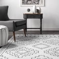 thumbnail image 4 of nuLOOM Noa Machine Washable Tribal Moroccan Area Rug, 6', White, 4 of 10