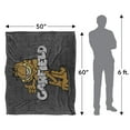 thumbnail image 5 of Garfield Blanket, 50"x60", Retro Silky Touch Sherpa Back Super Soft Throw Blanket, 5 of 5