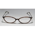 thumbnail image 3 of New Vera Wang V11 Womens/Ladies Cat Eye Full-Rim Brown Sophisticated Classy Stunning Cat Eye Frame Demo Lenses 51-16-140 Eyeglasses/Eyewear, 3 of 8