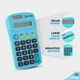 thumbnail image 2 of Enday Solar Battery Basic Calculator Essential School Supplies, Blue 1 Pack, 2 of 7