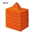 thumbnail image 4 of Matsuzay Servilletas de tela elegantes y duraderas de 20 piezas para un toque de elegancia servilletas de cuadradas Kits de decoración para fiestas naranja, 4 of 6