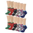 thumbnail image 2 of Sumona 12 pairs of Christmas Theme Womens Low Cut Ankle Socks, 2 of 2