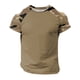 thumbnail image 4 of Playeras Cuello V Para Hombre, Camiseta Informal De Moda Con Estampado De Camuflaje, Cuello Redondo Y Manga Corta, 4 of 5