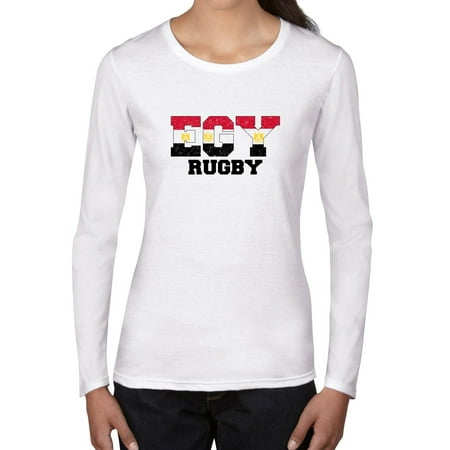 - Egypt Rugby - Olympic Games - Rio - Flag Women's Long Sleeve T-Shirt