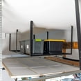 thumbnail image 7 of 4' x 8' Garage Overhead Storage, Ceiling Shelf, Heavy-Duty Ceiling Rack with Hooks, 7 of 7