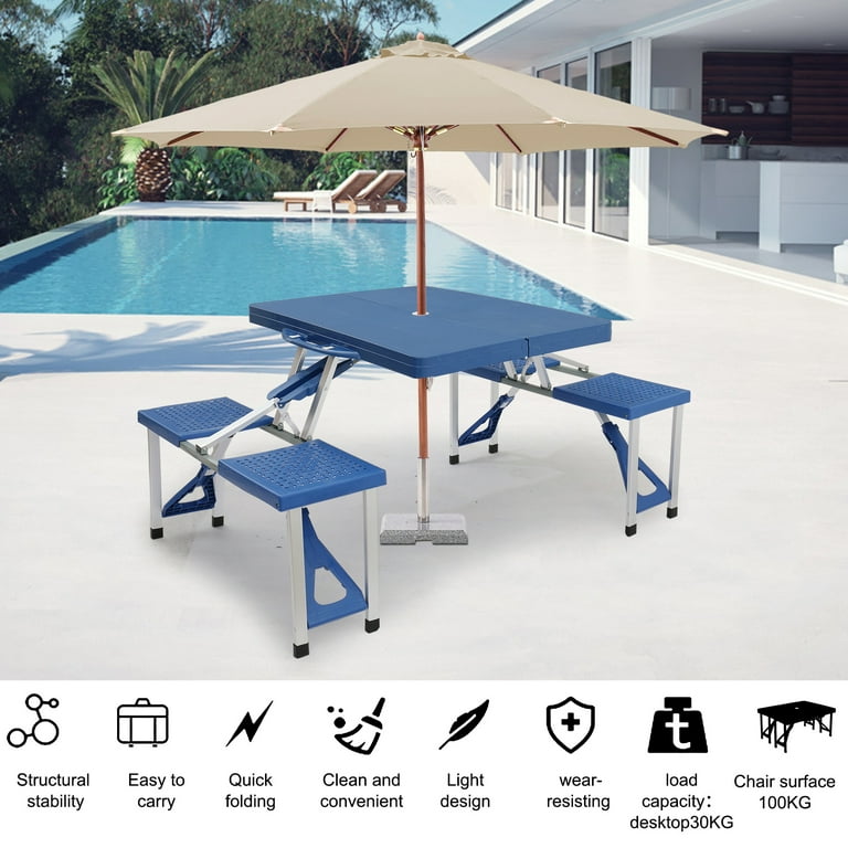 Travel table and chairs clearance