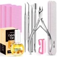 thumbnail image 2 of UBSWF-Nail File and Buffer Blocks with Nail Care Kit, 13 Pcs Manicure Kit for Women with Milk and Honey Cuticle Oil and Cuticle Trimmer Set, 2 of 4