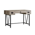 thumbnail image 2 of Monarch Specialties Computer Desk - 48"L, Taupe Reclaimed Wood, Black Metal, 2 of 4