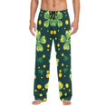 thumbnail image 2 of Cotton Mens PJ Pajama Pants Bottoms Waistband Sleepwear with Pockets Clover and Dots, 2 of 7