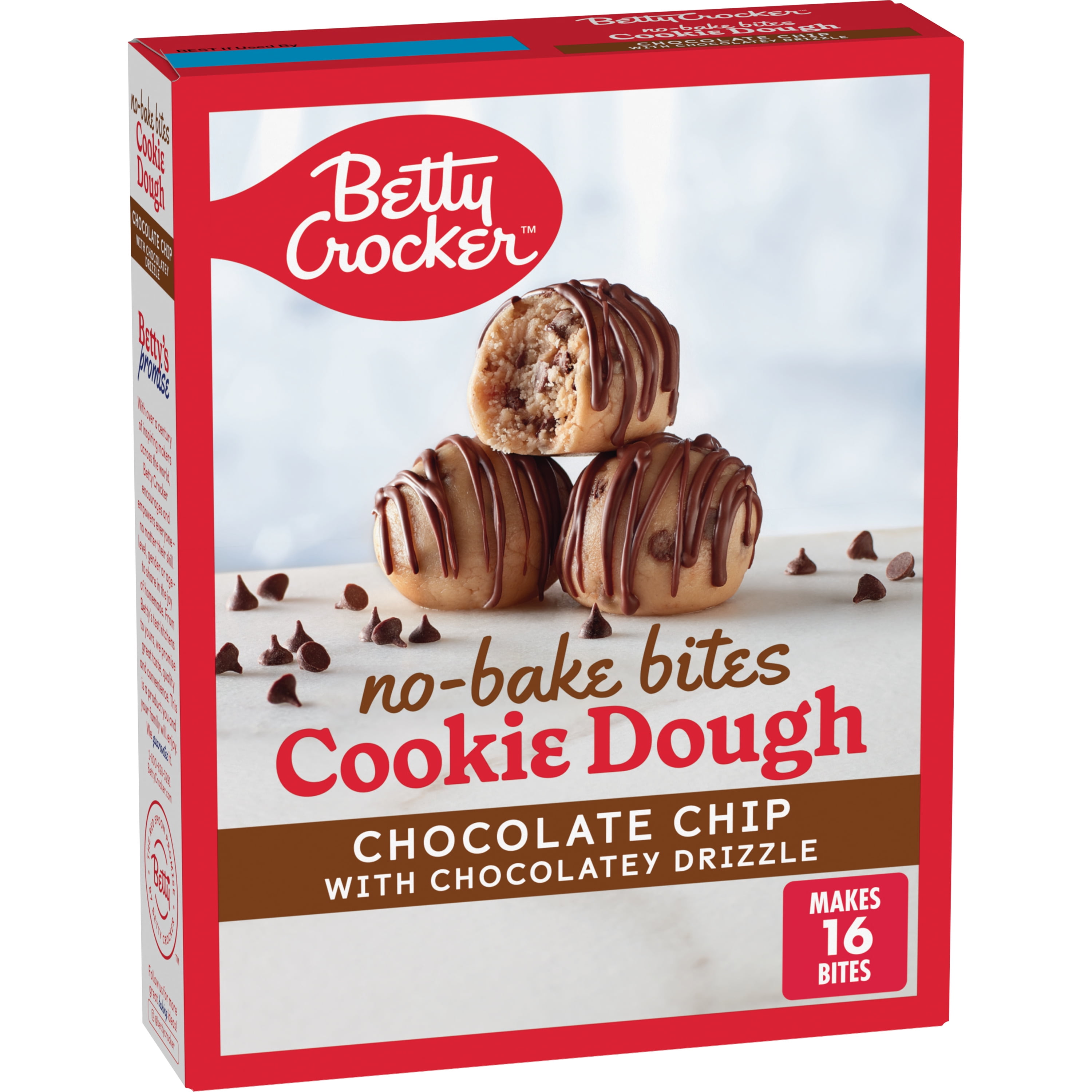 (3 pack) Betty Crocker No-Bake Bites Chocolate Chip Cookie Dough, 12.2 oz.
