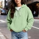 thumbnail image 5 of Ounisa Womens Hoodies Casual Long Sleeve Drawstring Waffle Pullover Tops Loose Hooded Sweatshirt with Pocket, 5 of 8