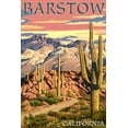 thumbnail image 3 of Barstow, California - Desert Sunset - Lantern Press Artwork (100% Cotton Tote Bag - Reusable), 3 of 3